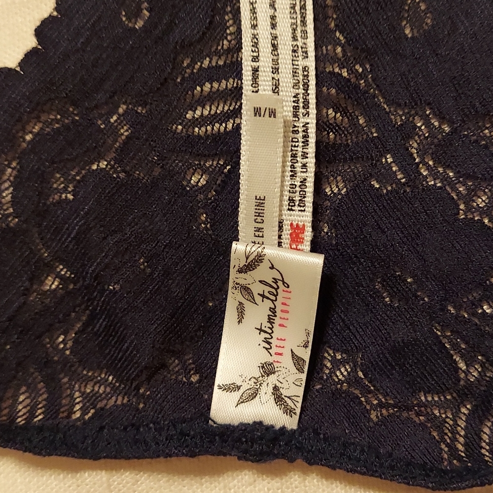 Free People Bralette- M Navy - Picture 3 of 3